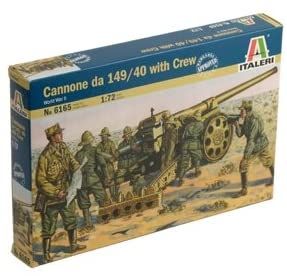 ITA6165 - Seconda Guerra Mondiale: Cannone 149/40 italiano con equipaggio da montare e verniciare
