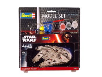 REV63600 - Set modellino Millennium Falcon STAR WARS con dipinto da assemblare