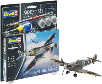 REV63897 - Set modellino Supermarine Spitfire M con verniciatura da assemblare