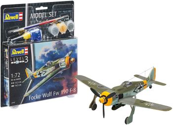 REV63898 - Modellino Focke Wulf Fw190 F-8 con verniciatura da assemblare