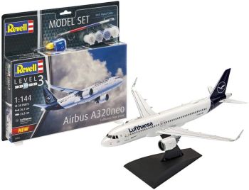 REV63942 - Set modellino Airbus A320 neo Lufthansa con verniciatura da assemblare