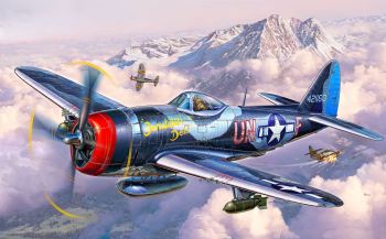 REV63984 - Model Set P-47M Thunderbolt con verniciatura da assemblare