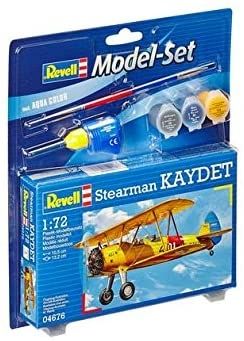 REV64676 - Modellino Stearman Kaydet con dipinto da assemblare