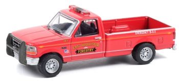 GREEN67010B - FORD F-350 1992 Massachusetts Forety FIRE & SALVATAGGIO Blister Pack
