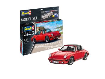 REV67689 - Set di modelli PORSCHE 911 Carrera 3.2 Targa con vernice da assemblare