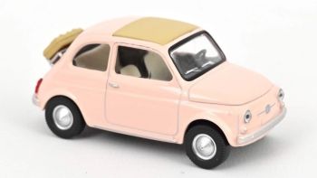 NOREV771205 - FIAT 500 F 1965 Rosa Pastello - Auto a reazione