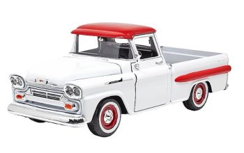 MMX79311BLANC - CHEVROLET Apache Fleetside Pick-up 1958 Bianco e Rosso