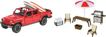 MMAX79722 - Jeep Gladiator Rubicon 2021 rossa con accessori da campeggio