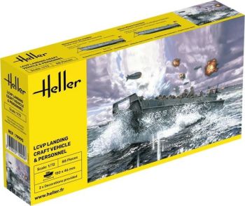 HEL79995 - Mezzo da sbarco LCVP con veicolo personale da assemblare e verniciare