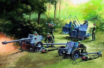 ITA7026 - Pistole TEDESCHE PAK35 – PAK40 – FLAK38 da assemblare e verniciare