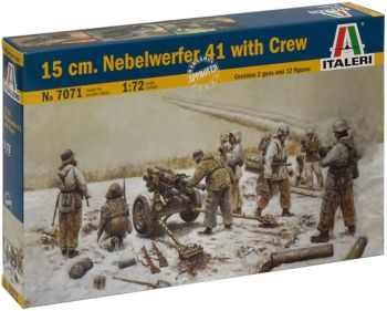 ITA7071 - Cannone da 15 cm. Nebelwerfer 41 con equipaggio da assemblare e dipingere