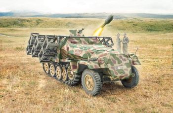 ITA7080 - Veicolo Sd.Kfz. 251/1 Wurfrahmen Stuka zu Fuss da assemblare e dipingere