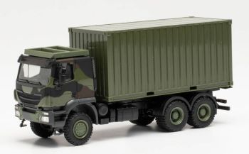 HER746793 - Trasportatore IVECO Trakker 6x6 con container da 20 piedi Camouflage