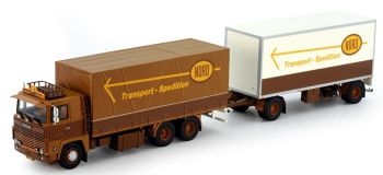 TEK75626 - SCANIA 141 Rigido 6x4 con rimorchio 1+1 assi ASG NORD