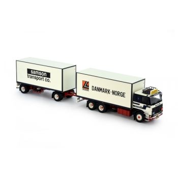 TEK76343 - Carrello SCANIA 142 con rimorchio KIM JOHANSEN