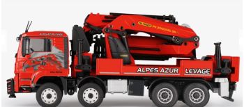 CON77224/01 - MAN TGS Euro 6 4 assi con gru di scarico PALFINGER PK 200002L SH ALPES AZUR LEVAGE