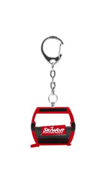 JC80127 - Portachiavi OMEGA rosso per gondola - SKIWELT