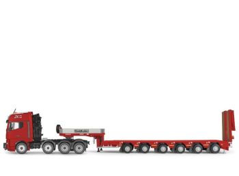 CON80256/0 - MAN TG GX 8x4 con semirimorchio ribassato GOLDHOFER a 6 assi