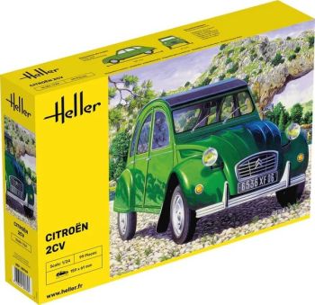 HEL80765 - Citroën 2CV (verde) – kit di montaggio e verniciatura