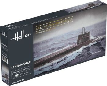 HEL81075 - U-boat S/M Le Redoutable - Collezione storica da assemblare e dipingere