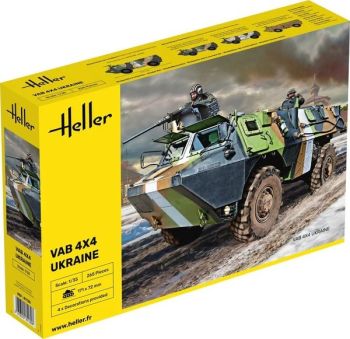 HEL81130 - Veicolo militare ucraino VAB 4x4 da assemblare e verniciare