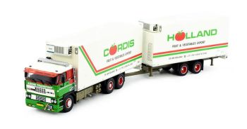 TEK81217 - Autocarro rigido DAF 3300 6x2 con rimorchio refrigerato a 2 assi, KOENE Transport