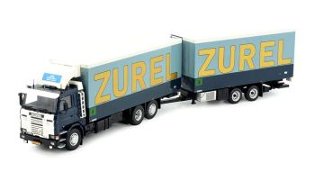 TEK82886 - Autocarro SCANIA R112 6x2 con rimorchio ZUREL a 2 assi
