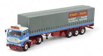 TEK84644 - VOLVO F88 4x2 con rimorchio coperto a 3 assi RYNART