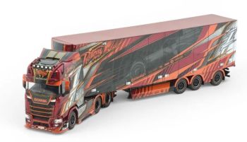 TEK85092 - SCANIA NGS Highline 6x4 con rimorchio refrigerato a 3 assi RISTIMAA-ICEMAN