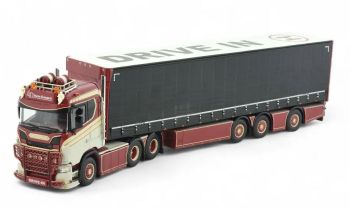 TEK86023 - SCANIA 6x4 con rimorchio centinato a 3 assi LD Transport