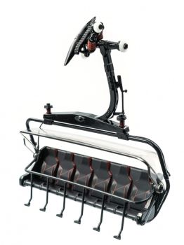 JC86503 - Seggiovia a 6 posti nera e rossa