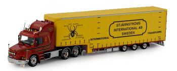 TEK80743 - SCANIA T143 6x4 con rimorchio telonato 3 Assi STJARNSTROM