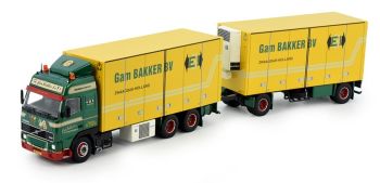 TEK80934 - VOLVO FH12 Gl. 6x4 Carrier con rimorchio 2 Assi GAM BAKKER