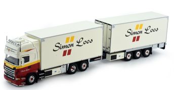 TEK81414 - SCANIA R730 V8 Topline 6x2 rigido con rimorchio a 3 assi SIMON LOOS