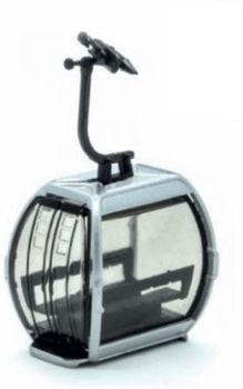 JC82100 - Gondola Omega V 10 posti grigia 1/87