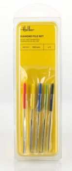 HEL99005 - Set di 5 lime diamantate, 10 cm