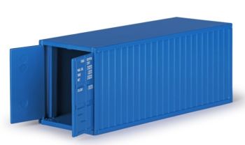 CON99928/17 - Contenitore 20 piedi blu