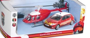 MDM57007B - RENAULT Megane vigile del fuoco con elicottero (elicottero in scala casuale)