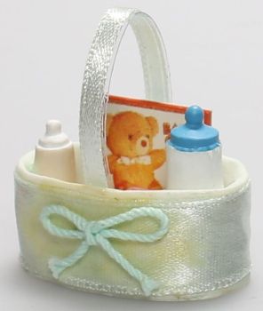 AKI0256 - Cestino in miniatura per casa delle bambole dimensioni 3;5 x 3;5 cm