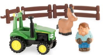 BRI43067 - Set fattoria con trattore JOHN DEERE e accessori