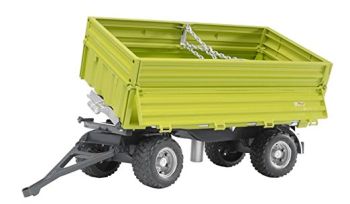 BRU2203 - Rimorchio ribaltabile verde chiaro Scala:1/16