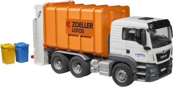 BRU3762 - Pattumiera MAN TGS 6x4 arancione