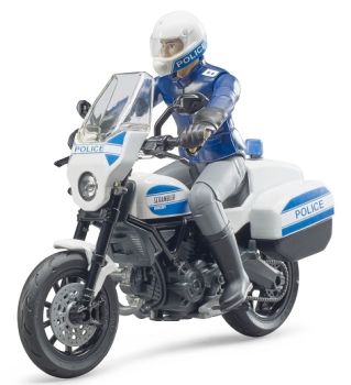 BRU62731 - DUCATI Scrambler moto della polizia con conducente