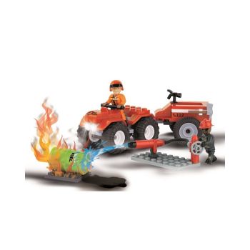 COB1472 - Quad pompiere con 2 personaggi - 90 pezzi