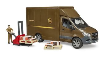 BRU2678 - Camion UPS MERCEDES BENZ Sprinter con autista e accessori