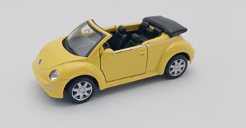 WEL2035YE - macchina gialla VOLKSWAGEN NEW BEETLE Cabriolet modello a frizione venduta senza scatola