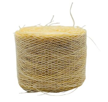 CW0274 - Balla di paglia rotonda con rete - Diametro: 4,8 cm x Larghezza: 3,6 cm