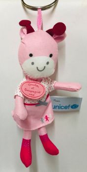 DC2934VACHE - Portachiavi UNICEF - Mucca Rosa