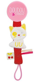 DC3424CHAT - Clip per ciuccio Vaniglia/fragola - Cat