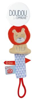 DC3425LION - Clip per ciuccio cioccolato/menta - Leone